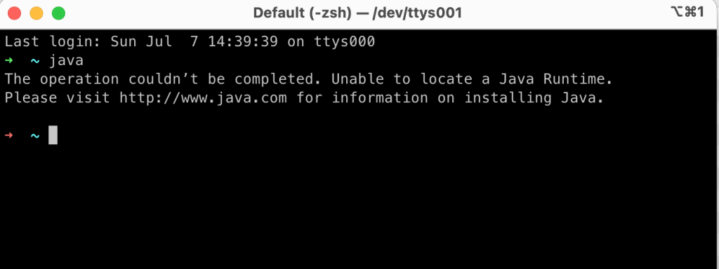 Java licensing - If a user types “java” at a command prompt or an application requests Java on an uninitiated (free of any Java) MacOS system, you will get a response from the OS telling you to visit java.com.