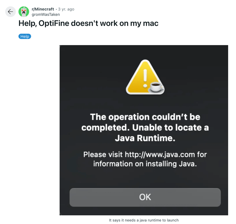 Java licensing - If a user types “java” at a command prompt or an application requests Java on an uninitiated (free of any Java) MacOS system, you will get a response from the OS telling you to visit java.com.